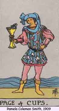Rider Waite Tarot Page of Cups