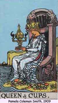 Rider Waite Tarot Queen of Cups