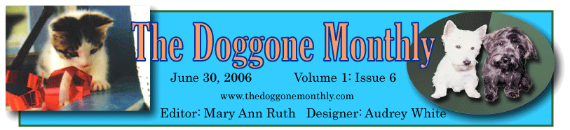 The Doggone Monthly June 2006 Masthead