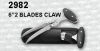 6 inches 2 Blade Claw Knife Sharp Blade with Pouch 
