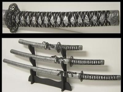 Splatter Gray + Black 3 pc. Sword set