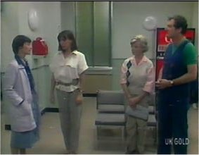 Dr. Lockhead, Maria Ramsay, Helen Daniels, Max Ramsay - 1985