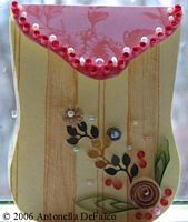 quilled purse card