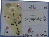 quilled sympathy card