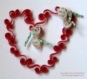 Free Valentine Heart Quilling Pattern
