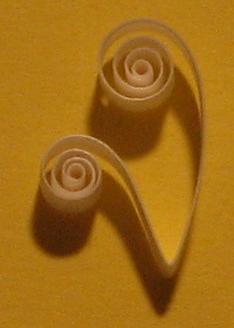 quilling double scroll shape