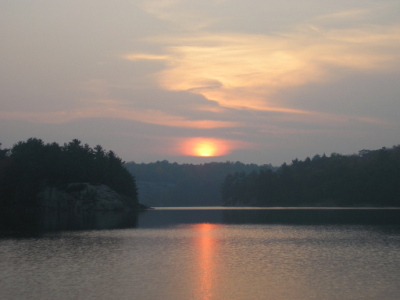 Sunset at Georgian bay