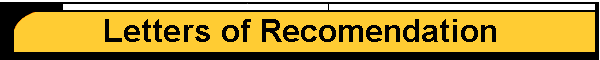 Letters of Recomendation
