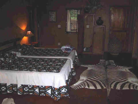 Vores v�relse i zulu landsbyen.