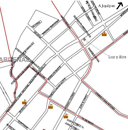 Mapa de salida a Jiquilpan Tamazula