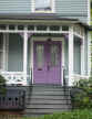 Picture of 1870's porch with purple French doors