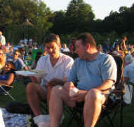 Picnicing on the lawn at the jazz concert