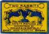 Two Rabbits Safty Match Boxes 