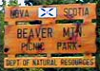 Beaver Mtn Provincial Park sign