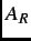 $A_R$