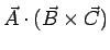 \bgroup\color{black}$(\vec{B} \times \vec{C})= \vec{S}$\egroup