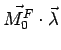 \bgroup\color{black}$\vec{M^{F}_{0}} = \vec{r} \times \vec{F}$\egroup