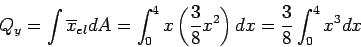 \begin{displaymath}\bgroup\color{black} Q_x = \frac{9}{128} \times \frac{4^5}{5} = 14.400 \egroup\end{displaymath}