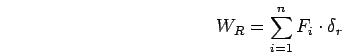 \bgroup\color{black}$W=F \cdot r$\egroup