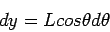 \begin{displaymath}\bgroup\color{black} y = L sen(180 - \theta) = L sen \theta \egroup\end{displaymath}
