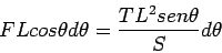 \begin{displaymath}\bgroup\color{black} dy = L cos \theta d \theta \egroup\end{displaymath}