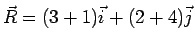 \bgroup\color{black}$\vec{B}=1\vec{i}+4\vec{j}$\egroup