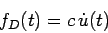 \begin{displaymath}
f_I(t) = m \ddot{u} (t)
\end{displaymath}