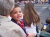 Avery at the parade with Grandma