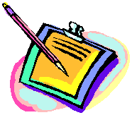 Classroom rules! This is an image of a clipboard.