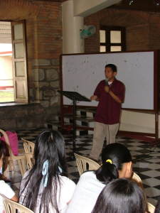 giving talk to nursing students... panu mag turi ning gurang...