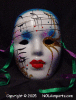 Chinese Theme Ceramic Mardi Gras Mask