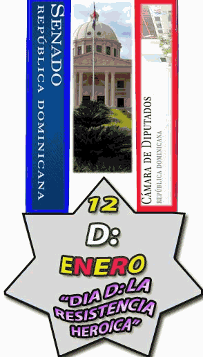 CONDECORACION SENADO-DIPUTADOS Y PODER EJECUTIVO DECLARANDO EL 12 DE ENERO COMO DIA DE LA RESISTENCIA HEROICA