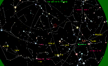 Star Chart showing Alderabran