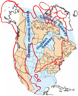 Western Interior Seaway with Pan map