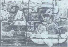 Mayan stone carving
