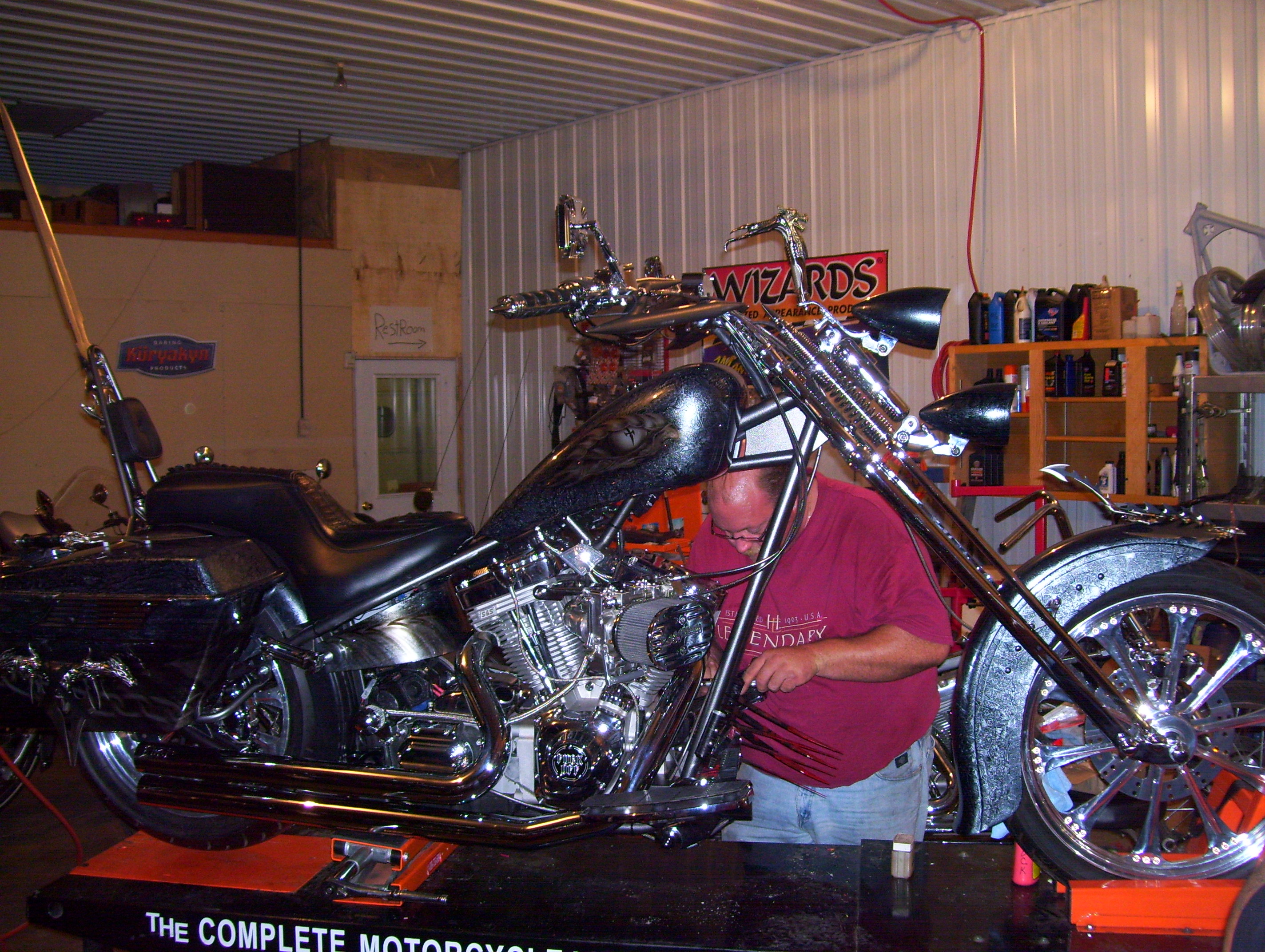 Doug working on Dragon Slayer