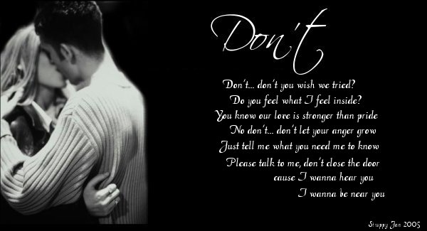 Don't