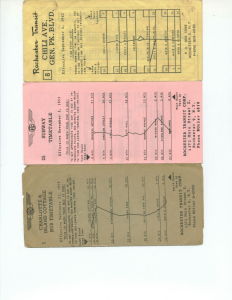 Rochester Transit Corporation Timetables