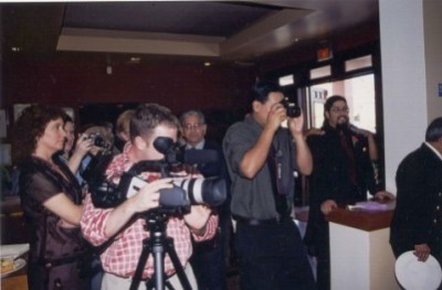 Let's get a picture of the camera crew!