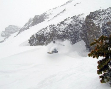 Colby conquering the chute