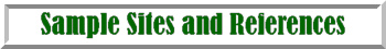 Sample Sites and References