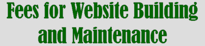 Fees for Website Building and Maintenance