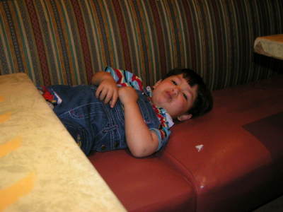 Too full to move....