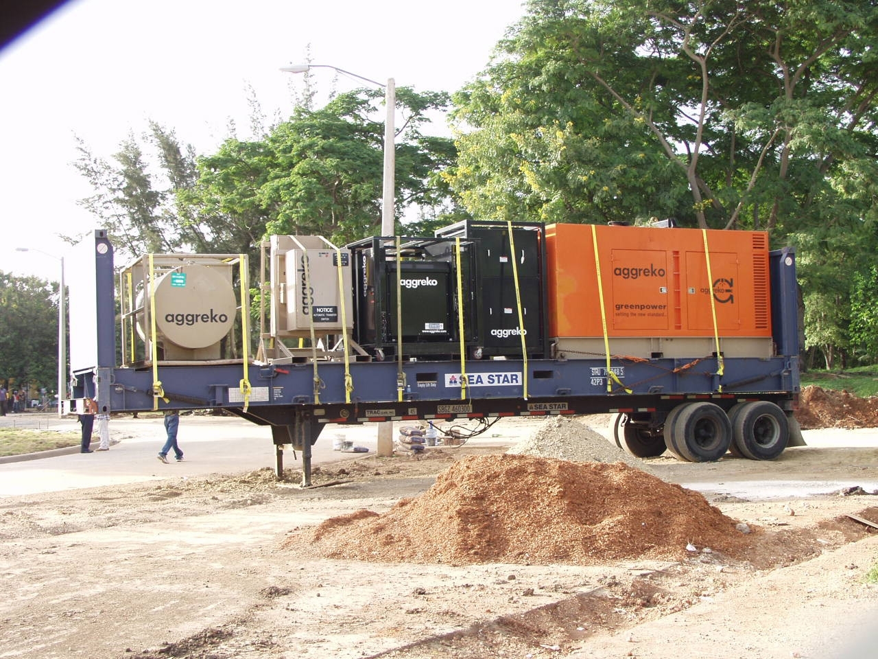 PLANTAS DE EMERGENCIA QUE EL GOBIERNO DOMINICANO ALQUILOA  LA EMPRESA AGGREKO PARA LOS JUEGOS PANAMERICANOS DEL 2003