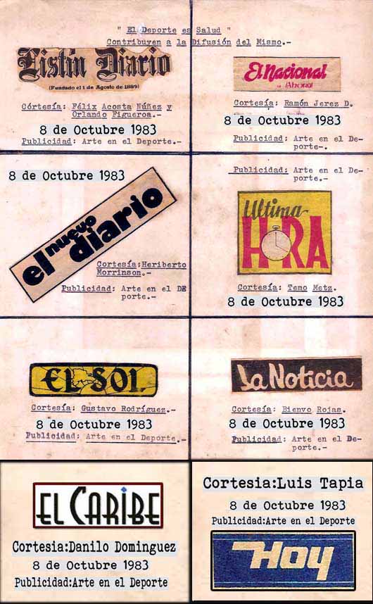 PUBLICIDAD,PROMOCION Y PROPAGANDA PRENSA ESCRITA M.L.B.ARTE EN EL DEPORTE 