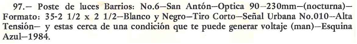 FICHA TECNICA Y ARTISTICA VENTANA (DES) COMPOSICION FOTOGRAFICA #97.