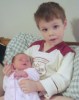 Aidan being a BIG brother