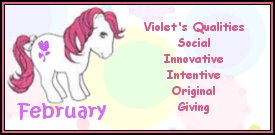 February Birth Stone Pony - Violet