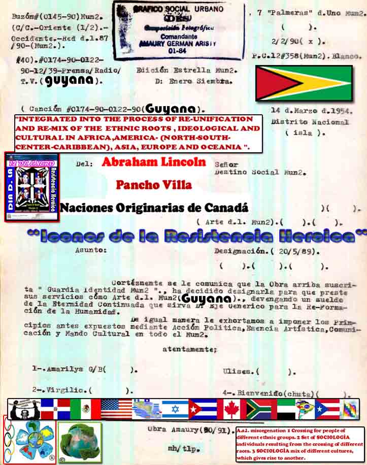 BUZON#0145-90-POSTE DE CORRIENTE 12 DE ENERO#358-#(40)-0174-90-0122-90-CANCION#0174-90-0122-90-(GUYANA).