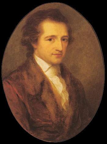 Goethe in �l, gemalt von Angelic/ka Kauffmann, Rom 1787/88. Leinwand, 64x52, Weimar, Goethe-Nationalmuseum